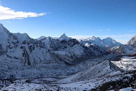 Snow-capped Ama Dablam captured from Kala Patthar viewpoint in the Everest region