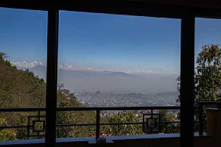 beautiful view from jungle mahal wellness resort